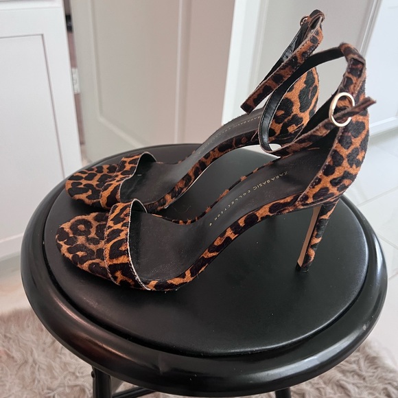 Zara leopard heels